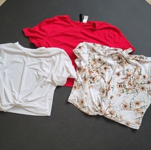 Divided H&M Crop Top with twist Set (L)